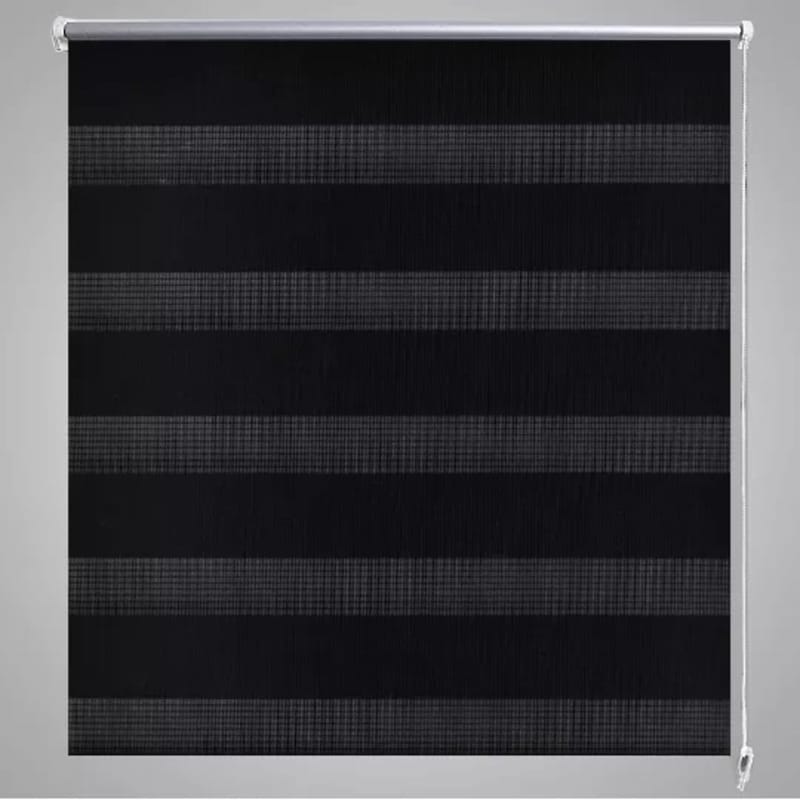 Rullegardin I Zebradesign 120 X 230 Cm Sort - Sort - Tekstiler - Gardiner - Rullegardin