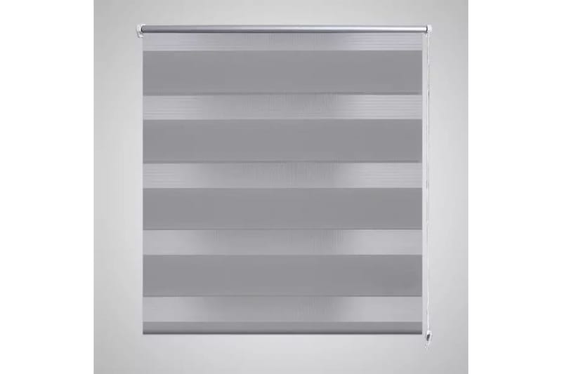 Rullegardin I Zebradesign 140 X 175 Cm Grå - Grå - Tekstiler - Gardiner - Rullegardin