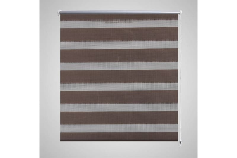 Rullegardin I Zebradesign 60 X 120 Cm Kaffefarvet - Brun - Tekstiler - Gardiner - Rullegardin