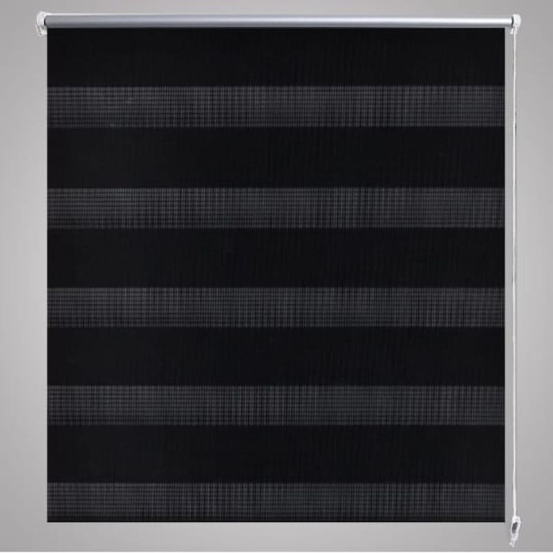 Rullegardin I Zebradesign 60 X 120 Cm Sort - Sort - Tekstiler - Gardiner - Rullegardin
