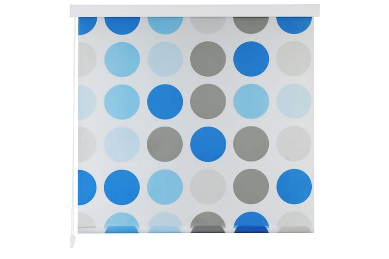 rullegardin til brusekabine 160 x 240 cm cirkel-print - Blå - Tekstiler - Gardiner - Rullegardin