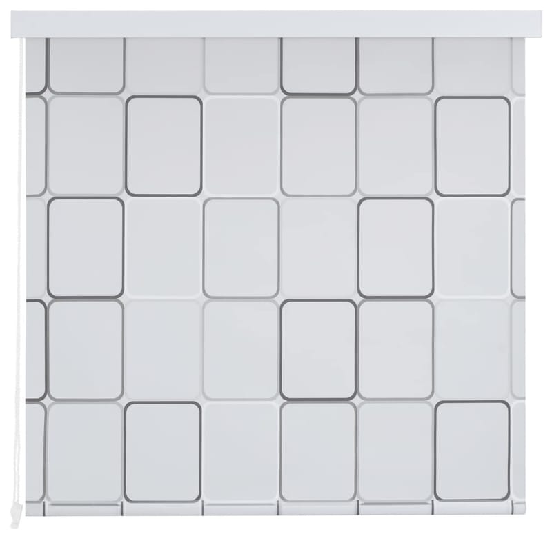 rullegardin til brusekabine 80 x 240 cm firkant - Hvid - Tekstiler - Gardiner - Rullegardin