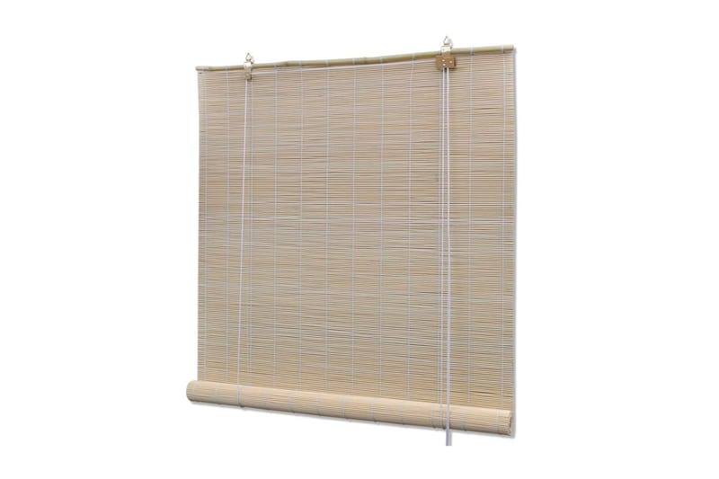 rullegardiner 2 stk. 120 x 160 cm naturlig bambus - Rullegardin