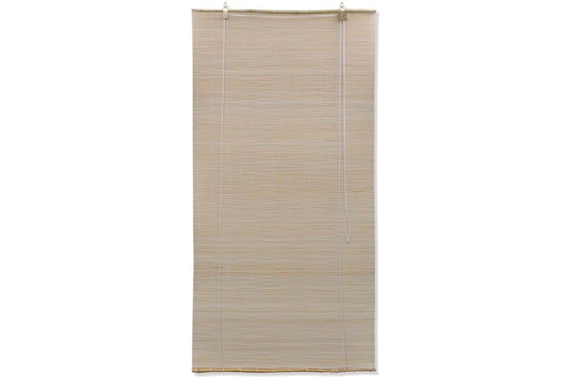 rullegardiner 2 stk. 120 x 160 cm naturlig bambus - Rullegardin