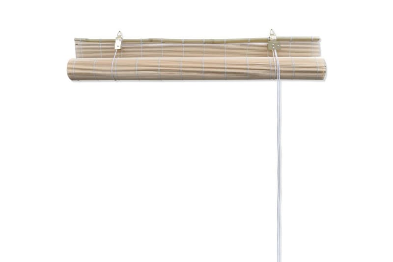 rullegardiner 2 stk. 120 x 160 cm naturlig bambus - Rullegardin
