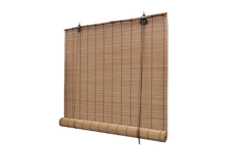 rullegardiner 2 stk. 120x220 cm bambus brun - Brun - Rullegardin