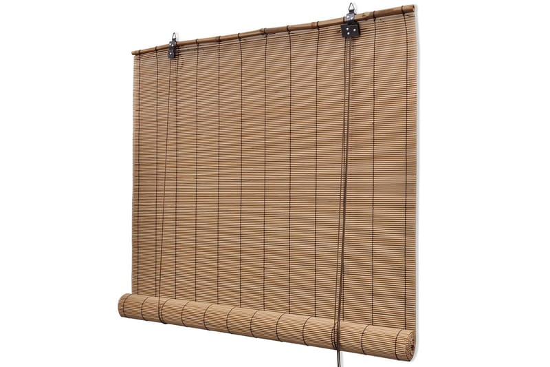 rullegardiner 2 stk. 150x220 cm bambus brun - Brun - Rullegardin