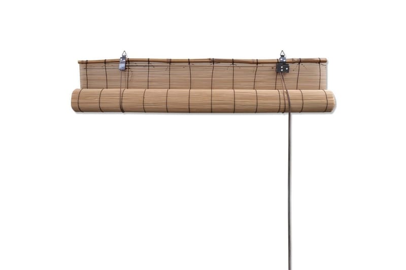 rullegardiner 2 stk. 80x160 cm bambus brun - Brun - Rullegardin