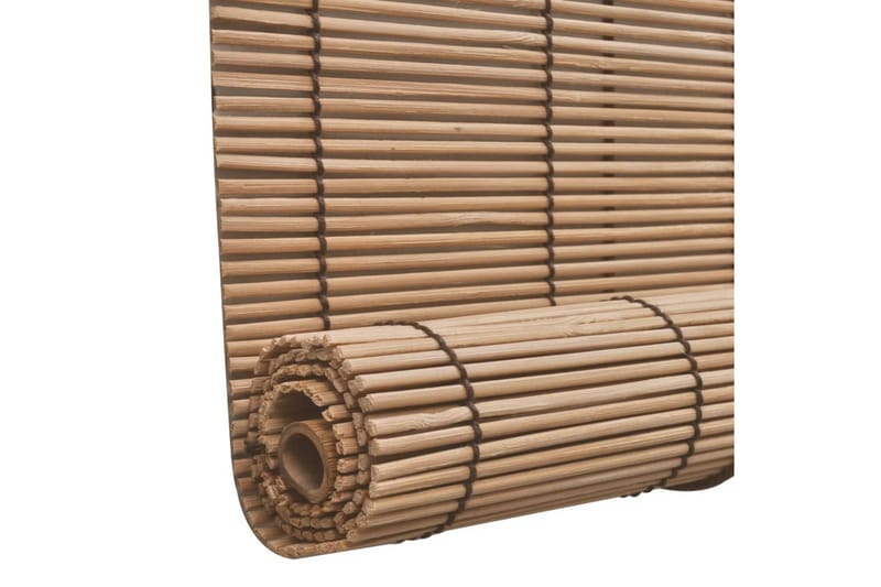 rullegardiner 2 stk. 80x160 cm bambus brun - Brun - Rullegardin