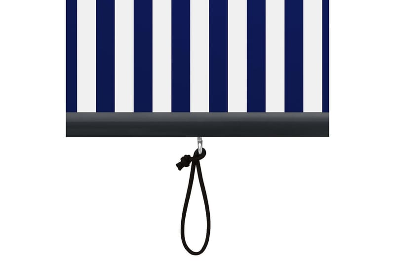udendørs rullegardin 100x250 cm blå og hvid - Blå - Tekstiler - Gardiner - Rullegardin