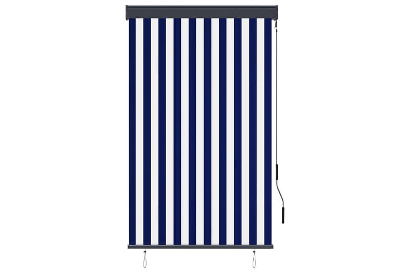 udendørs rullegardin 100x250 cm blå og hvid - Blå - Tekstiler - Gardiner - Rullegardin