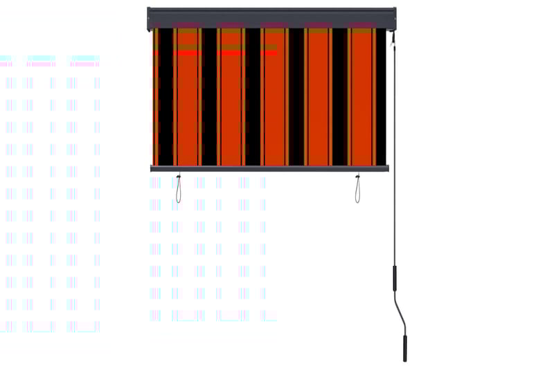 udendørs rullegardin 100x250 cm orange og brun - Orange - Tekstiler - Gardiner - Rullegardin