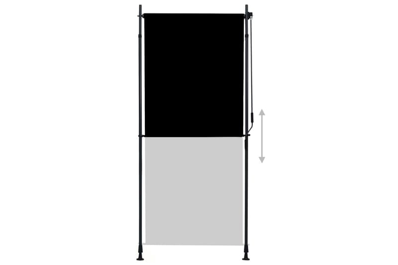udendørs rullegardin 100x270 cm antracitgrå - Grå - Tekstiler - Gardiner - Rullegardin