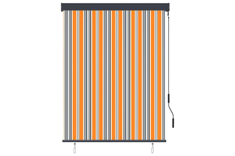 udendørs rullegardin 120x250 cm gul og blå - Gul - Tekstiler - Gardiner - Rullegardin