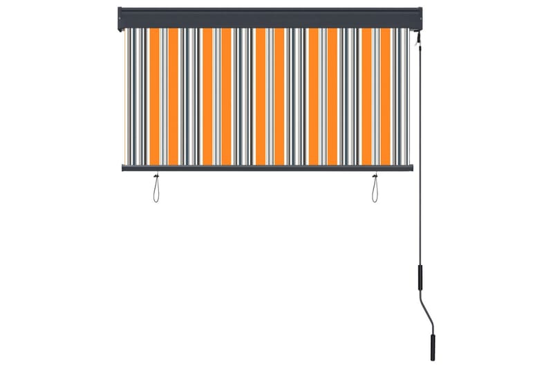 udendørs rullegardin 120x250 cm gul og blå - Gul - Tekstiler - Gardiner - Rullegardin