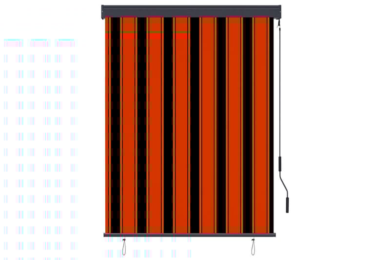 udendørs rullegardin 120x250 cm orange og brun - Orange - Tekstiler - Gardiner - Rullegardin