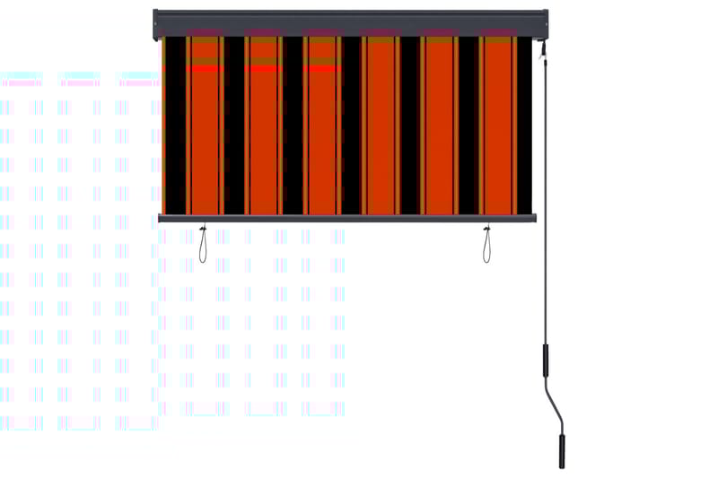udendørs rullegardin 120x250 cm orange og brun - Orange - Tekstiler - Gardiner - Rullegardin