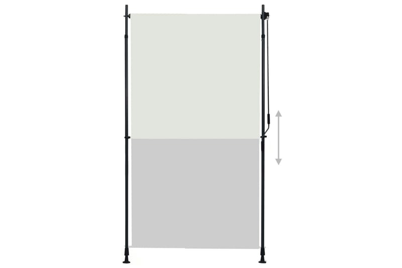 udendørs rullegardin 120x270 cm cremefarvet - Creme - Rullegardin