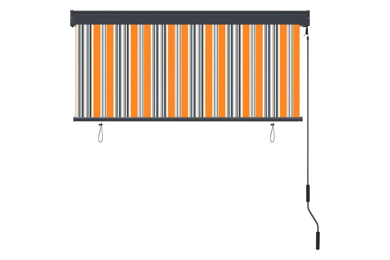 udendørs rullegardin 140x250 cm gul og blå - Gul - Tekstiler - Gardiner - Rullegardin