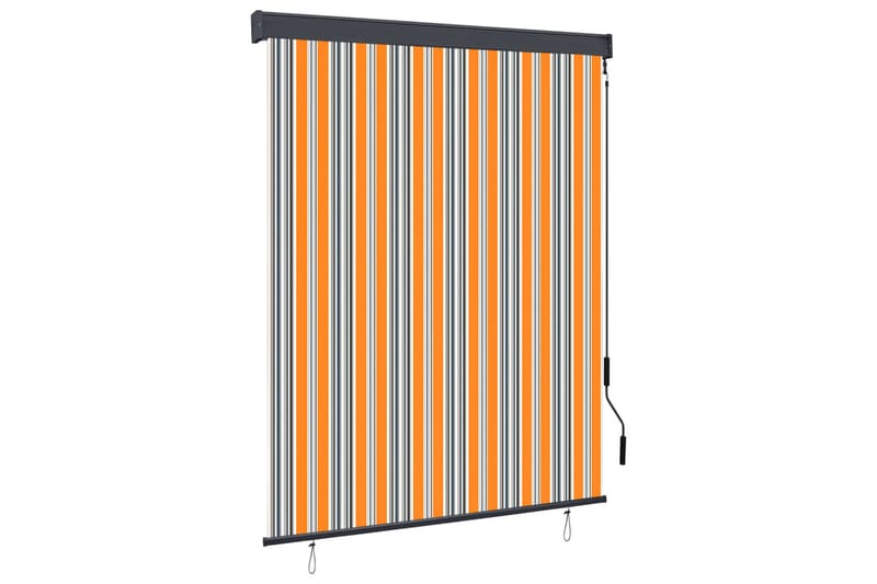 udendørs rullegardin 140x250 cm gul og blå - Gul - Tekstiler - Gardiner - Rullegardin