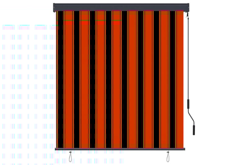 udendørs rullegardin 140x250 cm orange og brun - Orange - Tekstiler - Gardiner - Rullegardin