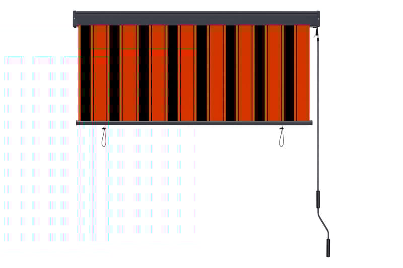 udendørs rullegardin 140x250 cm orange og brun - Orange - Tekstiler - Gardiner - Rullegardin