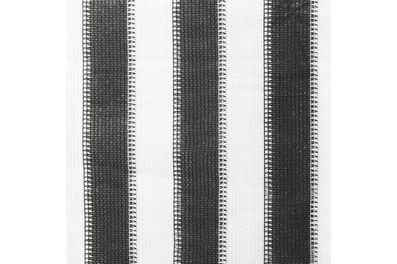 udendørs rullegardin 60x140 cm antracitgrå og hvid stribet - Antracit - Rullegardin
