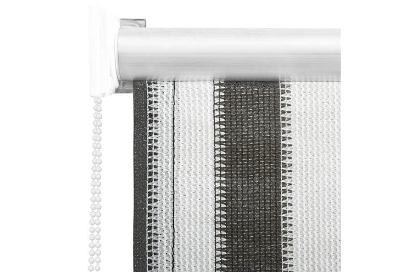 udendørs rullegardin 60x140 cm antracitgrå og hvid stribet - Antracit - Rullegardin