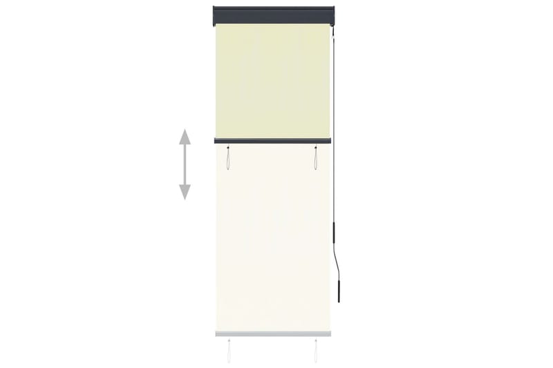 udendørs rullegardin 60x250 cm cremefarvet - Creme - Tekstiler - Gardiner - Rullegardin