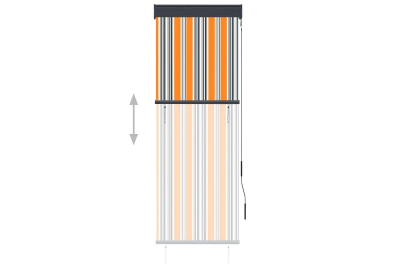 udendørs rullegardin 60x250 cm gul og blå - Gul - Rullegardin