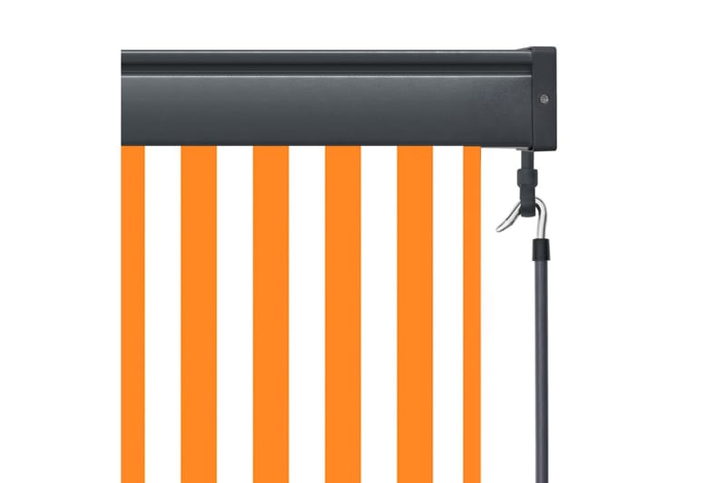 udendørs rullegardin 60x250 cm hvid og orange - Orange - Tekstiler - Gardiner - Rullegardin
