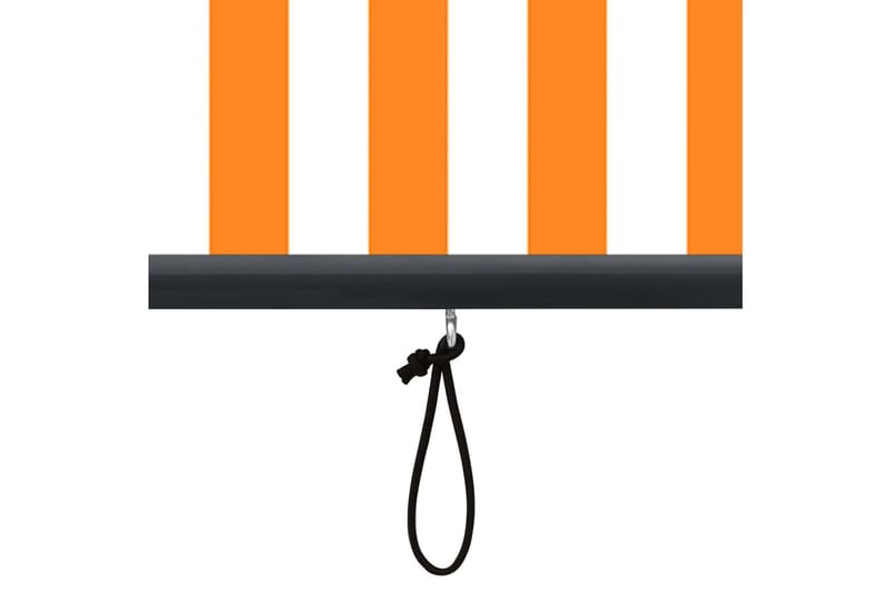 udendørs rullegardin 60x250 cm hvid og orange - Orange - Tekstiler - Gardiner - Rullegardin