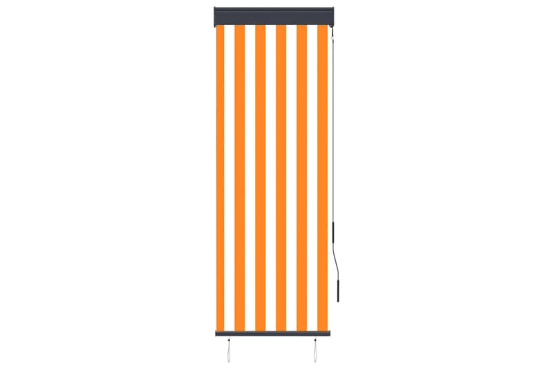 udendørs rullegardin 60x250 cm hvid og orange - Orange - Tekstiler - Gardiner - Rullegardin