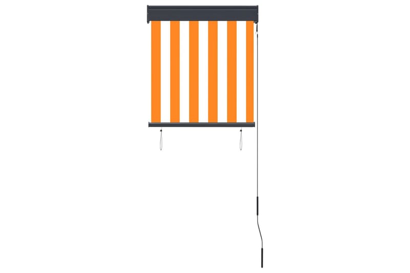 udendørs rullegardin 60x250 cm hvid og orange - Orange - Tekstiler - Gardiner - Rullegardin