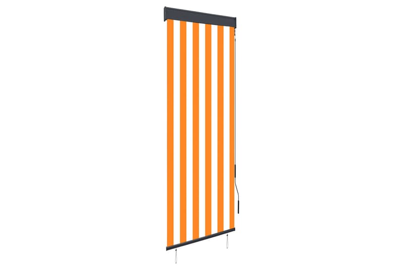 udendørs rullegardin 60x250 cm hvid og orange - Orange - Rullegardin