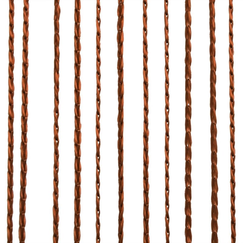 trådgardiner 2 stk. 100 x 250 cm brun - Brun - Mørkelægningsgardin