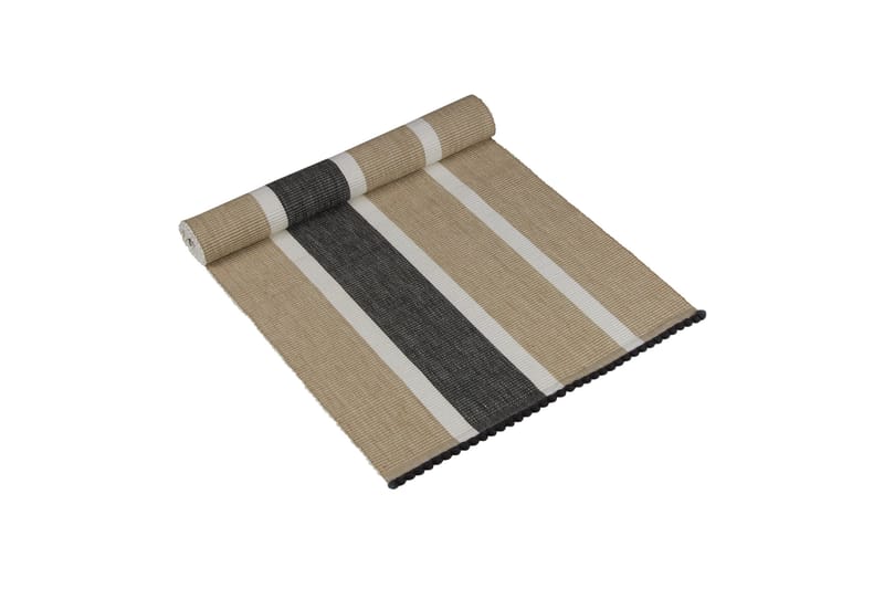 Luhar Bordløber 35x120 cm - Sort - Tekstiler - Køkkentekstiler