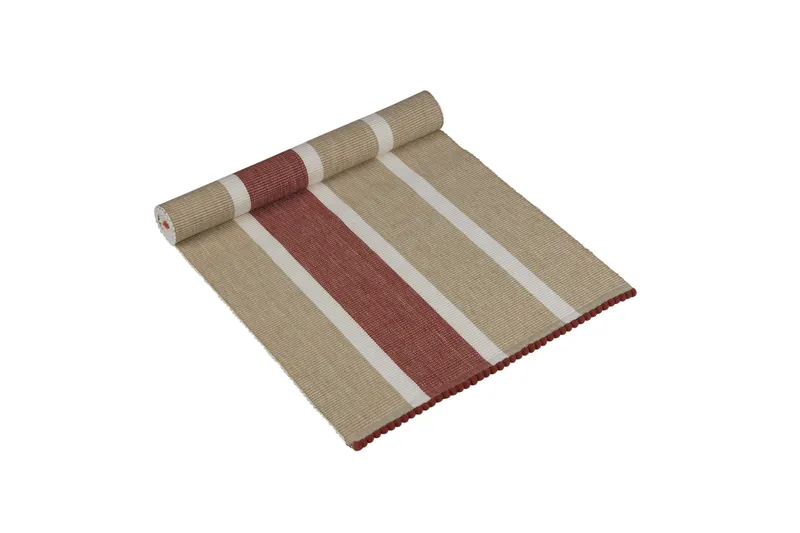 Luhar Bordløber 35x120 cm, Teglrød