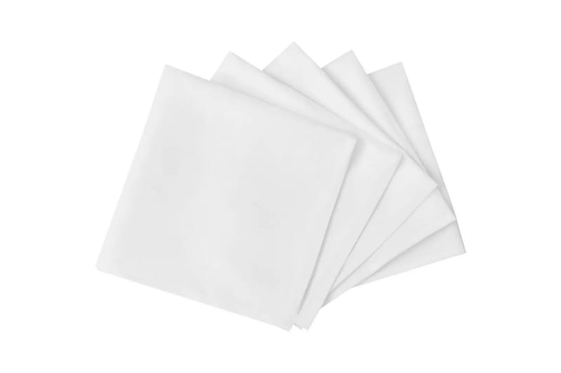 100 Middagsservietter Hvid 50 x 50 cm// - Hvid - Tekstiler - Køkkentekstiler - Stofservietter