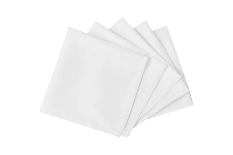 50 Middagsservietter Hvid 50 x 50 cm// - Hvid - Tekstiler - Køkkentekstiler - Stofservietter