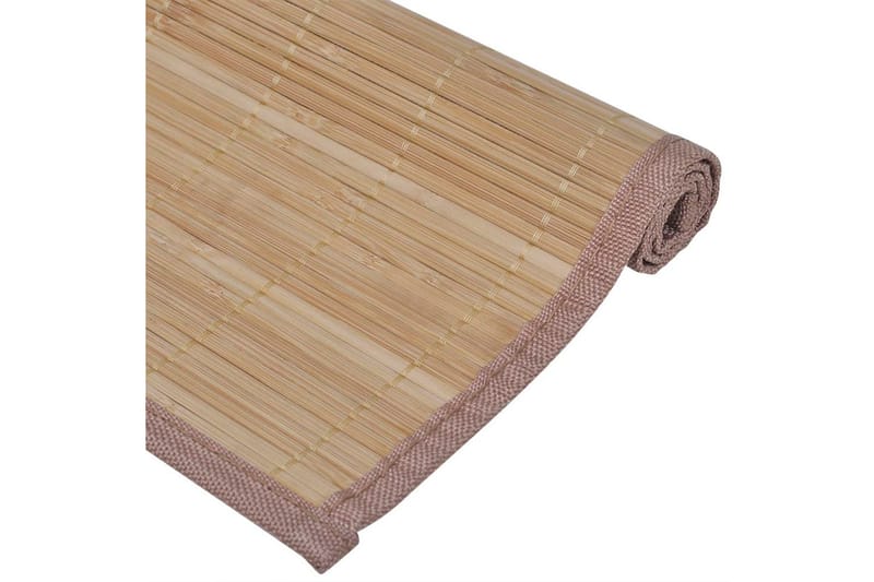 6 Bambusdækkeservietter 30 X 45 Cm Brun - Brun - Tekstiler - Køkkentekstiler