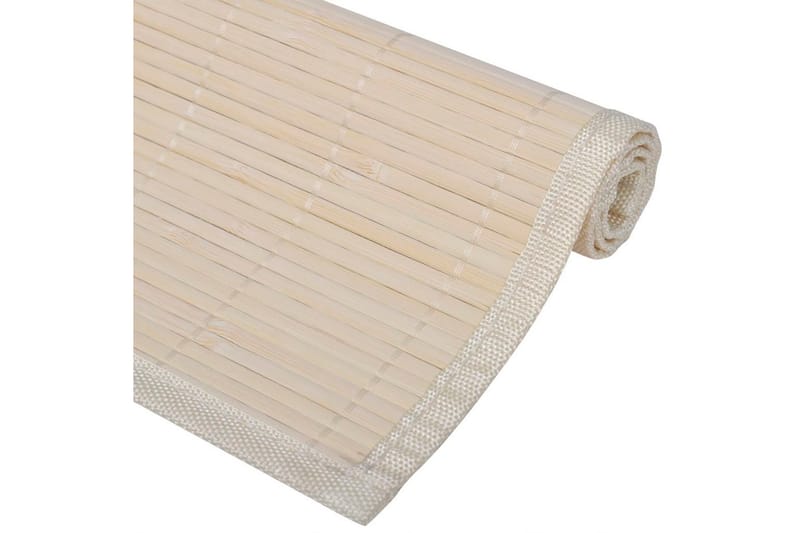 6 Bambusdækkeservietter 30 X 45 Cm Naturfarvet - Beige - Tekstiler - Køkkentekstiler
