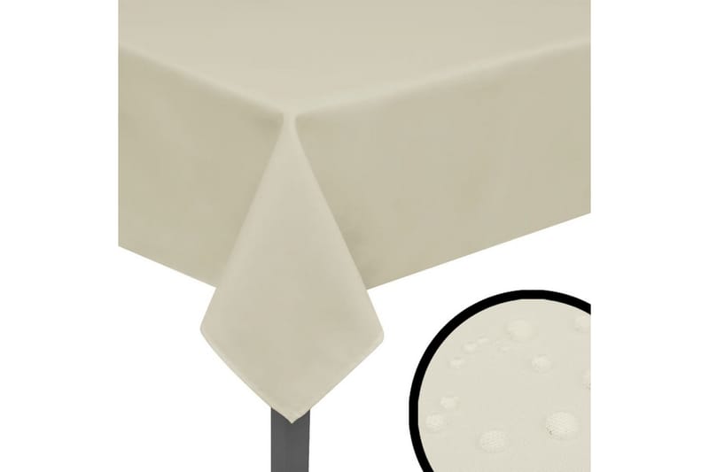 bordduge 5 stk. cremefarvet 170x130 cm - Creme - Bordløber - Køkkentekstiler