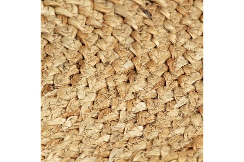 dækkeservietter 4 stk. rund 38 cm jute naturfarvet - Brun - Tekstiler - Køkkentekstiler
