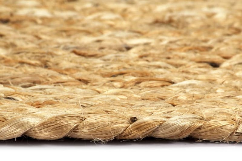 dækkeservietter 4 stk. rund 38 cm jute naturfarvet - Brun - Tekstiler - Køkkentekstiler