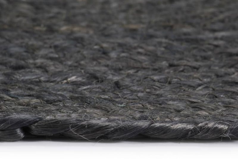 dækkeservietter 6 stk. rund 38 cm jute mørkegrå - Grå - Tekstiler - Køkkentekstiler