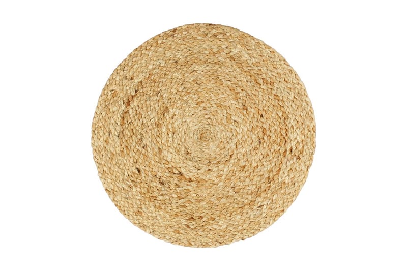 dækkeservietter 6 stk. rund 38 cm jute naturfarvet - Brun - Tekstiler - Køkkentekstiler