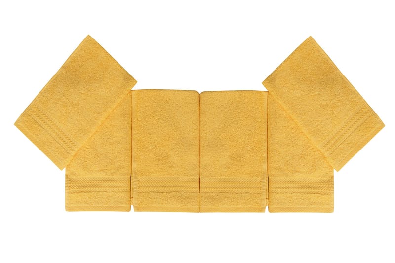 Hobby Håndklæde 30x50 cm 6-pak - Mørkegul - Køkkentekstiler - Viskestykke