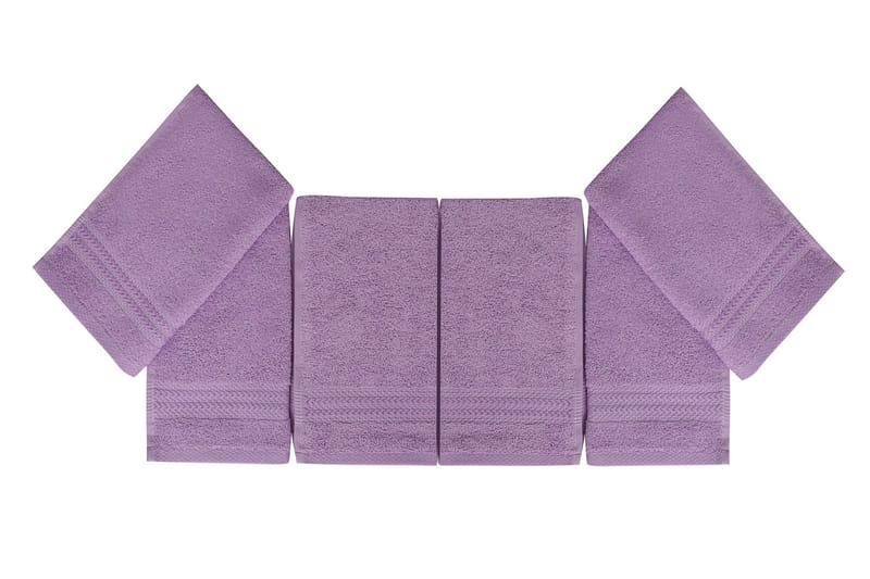 Hobby Håndklæde 30x50 cm 6-pak - Lilla - Tekstiler - Badetekstiler - Håndklæder