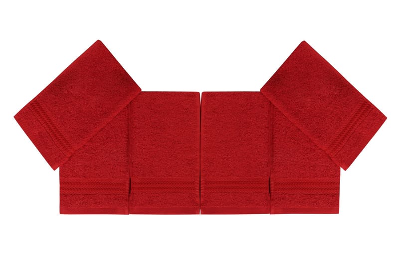 Hobby Håndklæde 30x50 cm 6-pak - Rød - Køkkentekstiler - Viskestykke